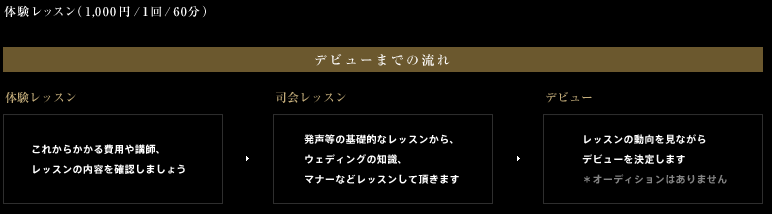 デビューまでの流れ